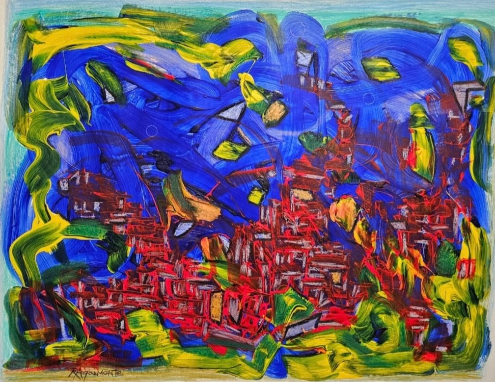 City with Sea and Sky
